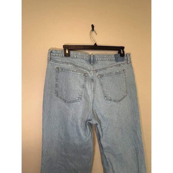 Abercrombie & Fitch 90s Relaxed High Rise Jeans Women's Size 16 Wide Leg Denim - Picture 4 of 8